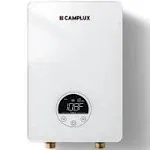 Camplux 6kW Tankless Water Heater Electric 240V Instant Water Kitchen Compact RV