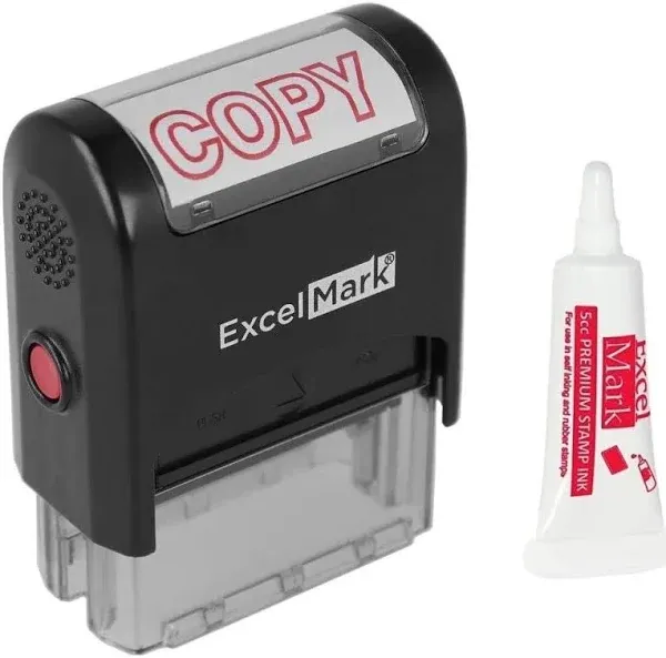 Effortless Stamping – 1x1x16 Red Ink Self-Inking Rubber Stamp with Clear Mount