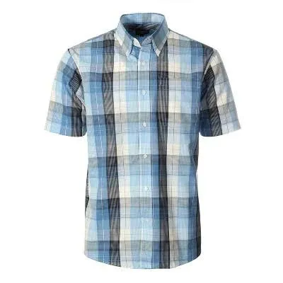 Gioberti Men's Plaid Short Sleeve Shirt