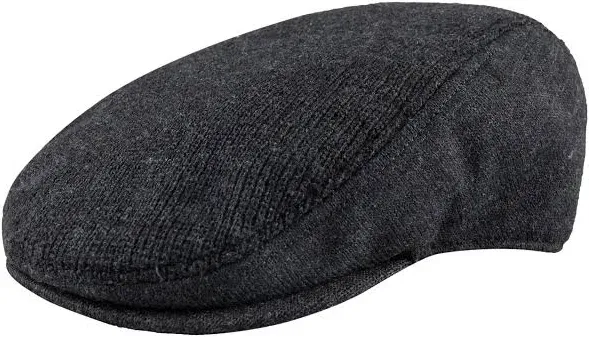 Levi&#039;s Men&#039;s Hat Flat Top Ivy Cap With Sherpa Fleece Lining Black Large/X-Large