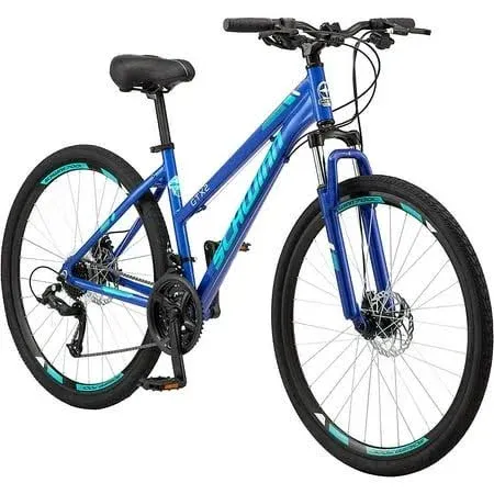 Schwinn GTX Comfort Adult Hybrid Bike, Men and Women, Dual Sport Bicycle, 700c Wheels, Step-Through or Step-Over Lightweight Aluminum Frame