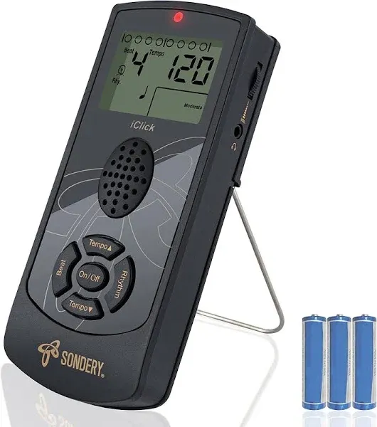 Sondery iClick Digital Metronome for Guitar Piano Drum and All Instruments