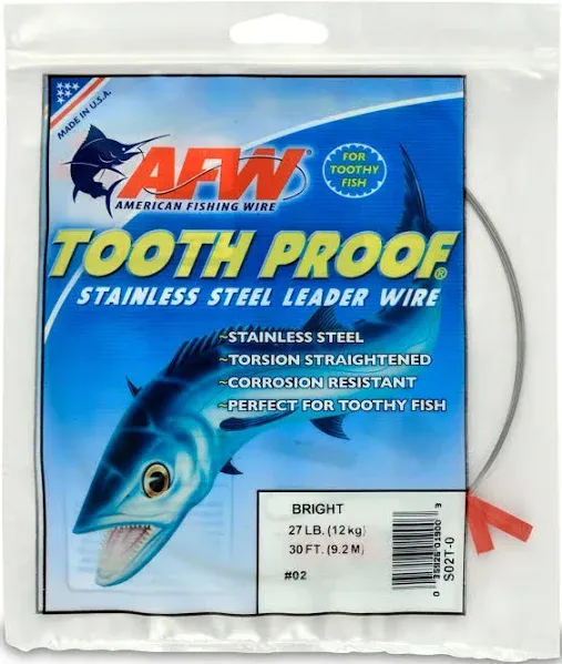 AFW Tooth Proof Single Stand Stainless Wire 30ft Camo