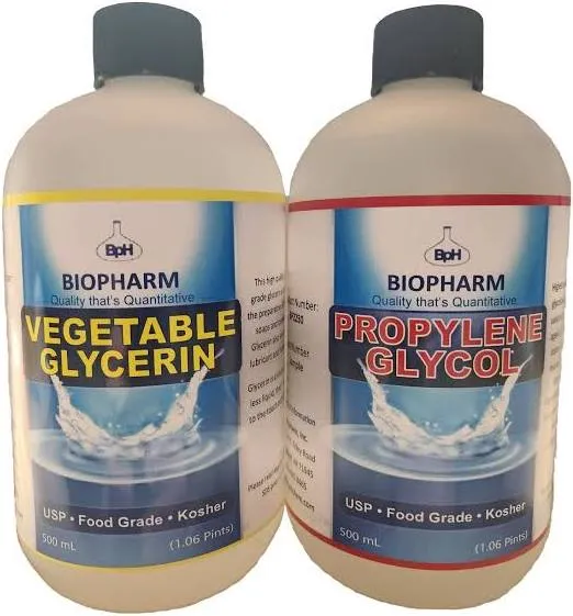 Propylene Glycol and Vegetable Glycerin Combo 2-Pack: PG and VG, 500 mL (1.06...