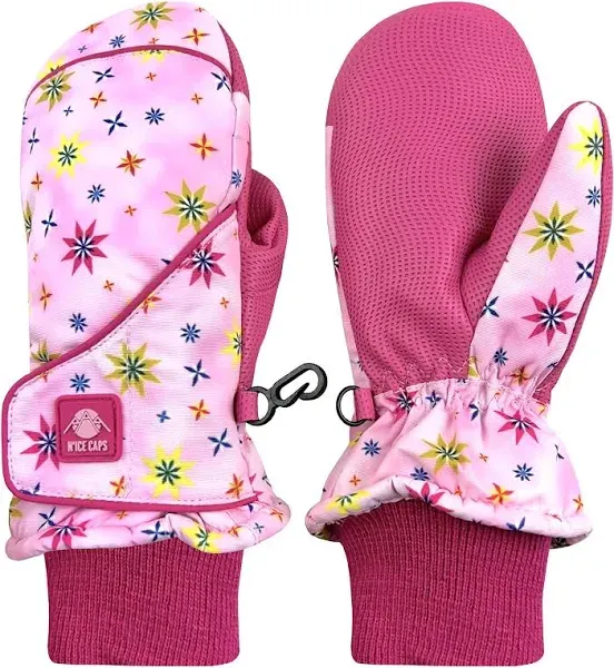 N'Ice Caps Kids Waterproof Snow Mittens Cold Weather Thinsulate Insulated