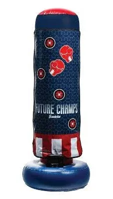 Franklin Sports Electronic Boxing Bag - Future Champs Inflatable MMA Kickboxing Bag - Toy Youth Equipment for Kids + Toddlers - 60" x 22"