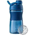 Blender Bottle SportMixer Twist Cap 20 oz. Tritan Grip Shaker - Navy