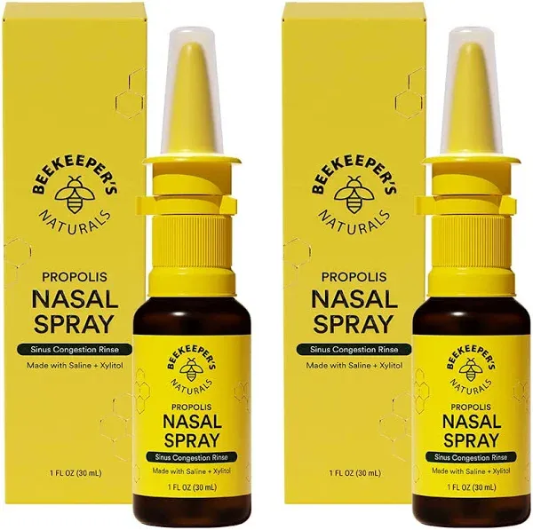 Beekeeper's Naturals Nasal Spray for Adults with Propolis