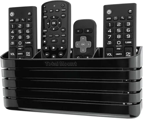 Stylish Adhesive Remote Holder - Premium Plastic, Effortless Installation