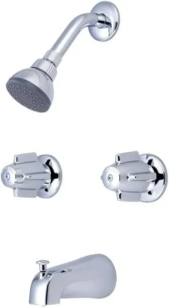 Central Brass 0897 Double Handle Tub and Shower Trim - Chrome