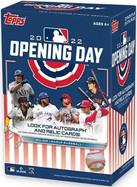 2022 Topps Opening Day Baseball Factory Sealed Hobby Box