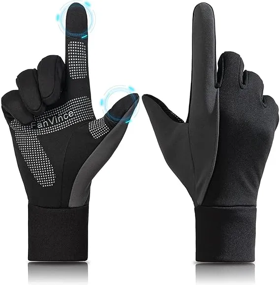 KOPHOTY Winter Gloves Men Women Warm Gloves Water Resistant Windproof Thermal Gloves for Driving Running Cycling Texting