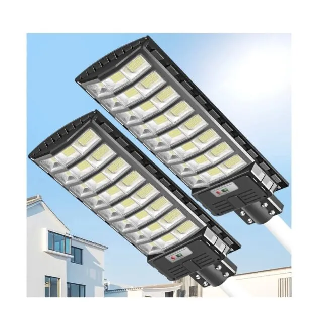 BUYTHA Solar Street Lights Outdoor - 1000W Solar Parking Lot Lights, 6500K So...