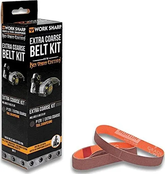 Work Sharp WSSAKO81117 Extra Coarse Grit Belt Kit for Ken Onion Edition