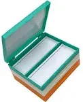 Muhwa 3-Packs Microscope Slides Storage Box