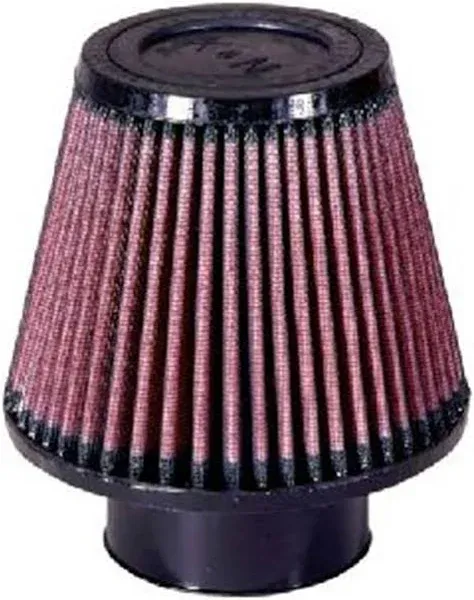 K&N Universal Clamp-On Air Intake Filter: High Performance, Premium, Washable, Replacement Filter: Flange Diameter: 3 In, Filter Height: 5 In, Flange Length: 1.75 In, Shape: Round Tapered, RU-3580