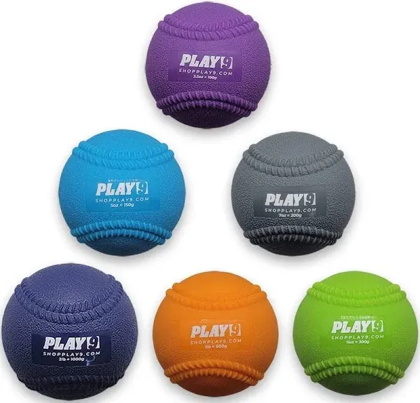 SHOP PLAY 9 Plyoball Weighted Ball Baseball Set