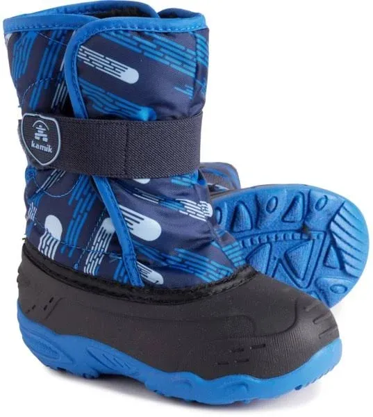 Kamik Toddler Snowbug 6 Waterproof Winter Boots, Boys', blue/navy