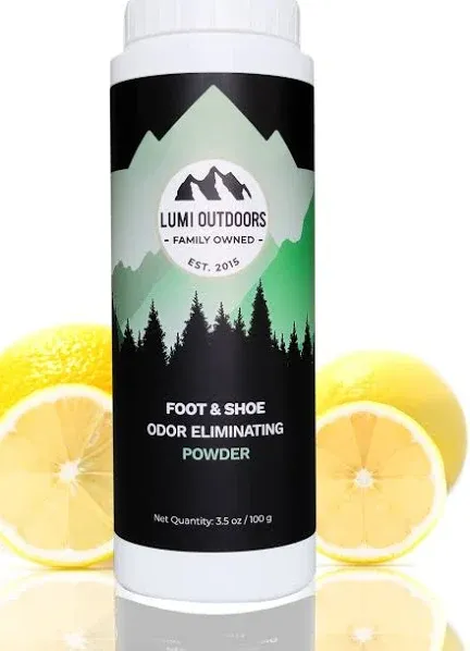 Lumi Outdoors Natural Foot Powder Deodorizer