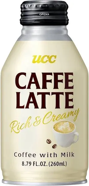 UCC Caffe Latte Rich & Creamy Bottled Coffee Drinks