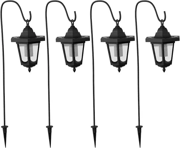 Pure Garden Hanging Solar Coach Lights with Hanging Hooks 50-LG10562