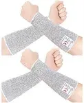 Evridwear 2 Pairs Cut Resistant Sleeve Arm Protector with Hole / S/M