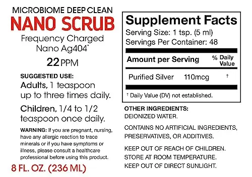 Nano Scrub - Frequency Charged Silver - 22PPM