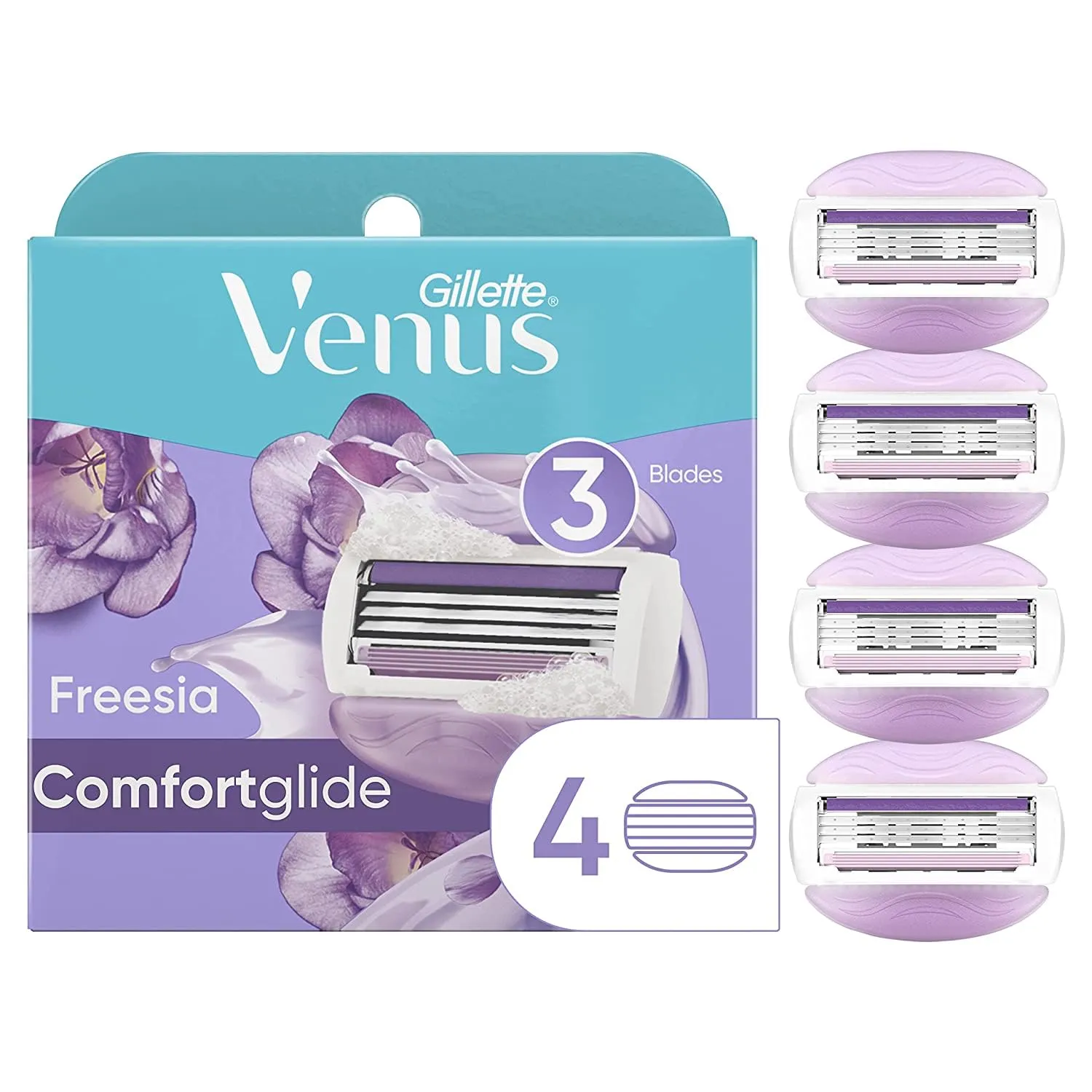 Gillette Venus ComfortGlide Freesia Women's Razor Refills