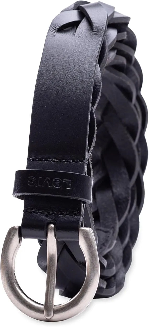 Levi's Women's Braided Leather Skinny Belt