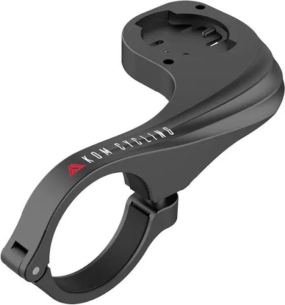 KOM Cycling Wahoo Elemnt Mount Compatible with Multiple Wahoo Computers Including The Wahoo Elemnt Bolt, Elemnt Roam, Elemnt Mini, and Elemnt - Multiple Colors 24g Out Front Computer Mount (Black)