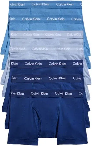 Calvin Klein CK Cotton Classics 7-Pack Trunk, White, Men&#039;s Size X- Large