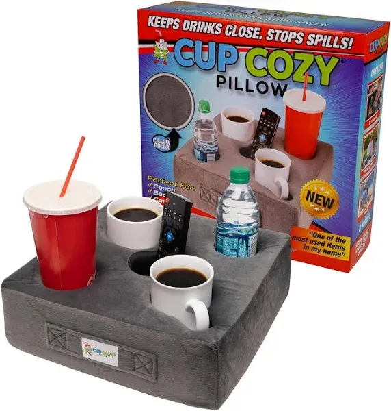 Cup Cozy Pillow Cup Cozy Deluxe Pillow *As Seen on TV* -The World's Best Cup Holder! Keep Your Drinks Close and Prevent Spills. Use it Anywhere-Couch