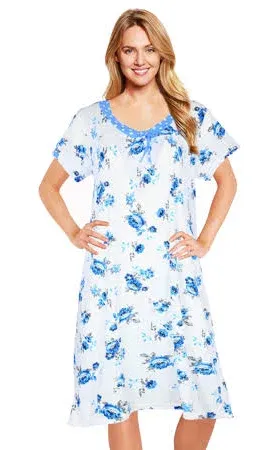 JEFFRICO Womens Nightgowns Sleepwear Soft Pajama Dress Nightshirts