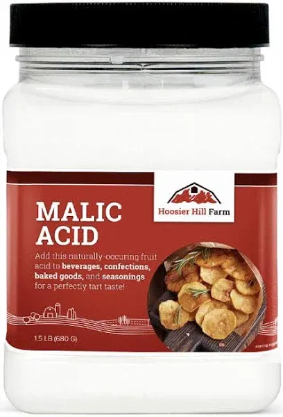 Hoosier Hill Farm Food Grade Malic Acid, 1.5LB (Pack of 1)