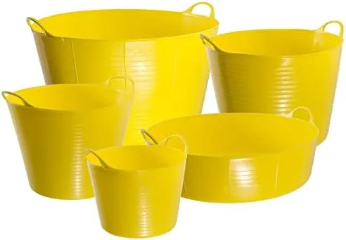 Gorilla Tubs GORTUB26 Muck Buckets and Builders Tubs, Yellow