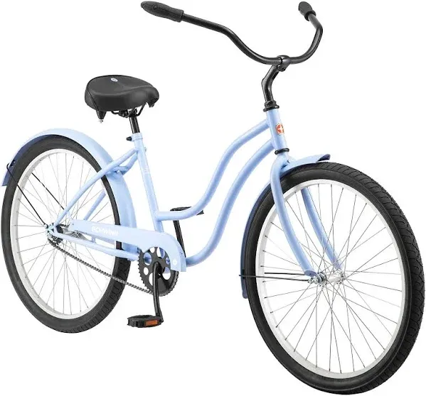 Schwinn Mikko Beach Cruiser Bike for Adult Men and Women, 1/3/7-Speed Twist Shifter Options, 26-Inch Wheels, 17-Inch Steel Frames, Full Front & Rear Fenders, Vintage Inspired Classic Cruiser Handlebar