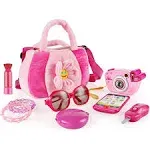 SainSmart Jr. Toddler Purse My First Purse with Pretend Play Set for Princess 9 Pcs