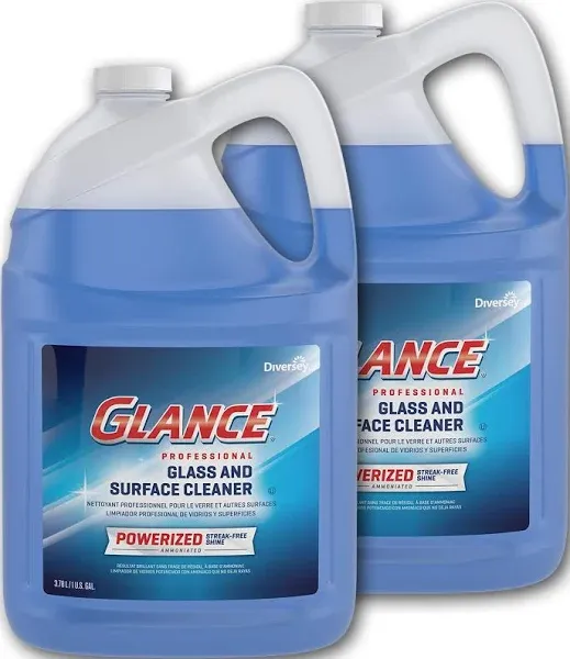 Diversey™ Glance Powerized Glass and Surface Cleaner, Liquid, 1 gal, 2/Carton ;