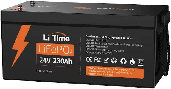 Litime 24V 230Ah LiFePO4 Battery