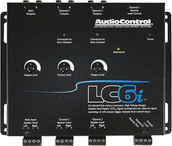 AudioControl LC6i  6 Channel Line Output Converter with Internal Summing NEW