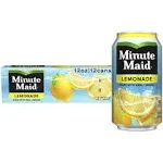 Minute Maid Lemonade - 12 pack, 12 fl oz cans