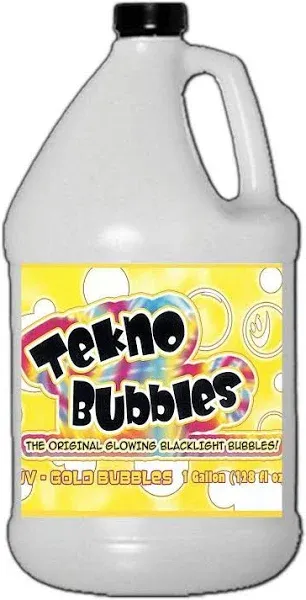 Froggy's Fog Tekno Bubbles Gold Blacklight Reactive Bubble Fluid