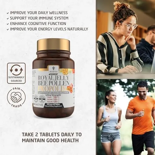 Royal Jelly Propolis Bee Pollen Tablets