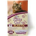 Alfapet Kitty Cat Litter Box Disposable, Elastic Liners- 12-Count-for Medium and Large, Size Litter Pans- with Sta-Put Technology for Firm, Easy Fit-