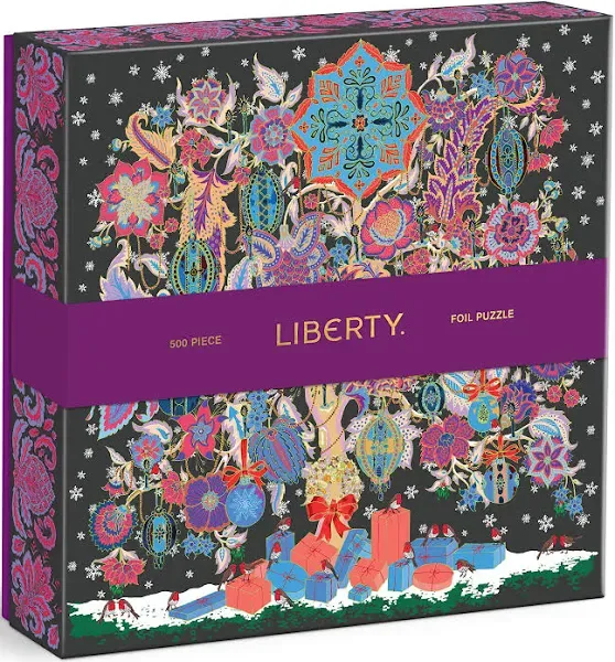 Chronicle Books Liberty Christmas Tree of Life 500-Piece Foil Puzzle