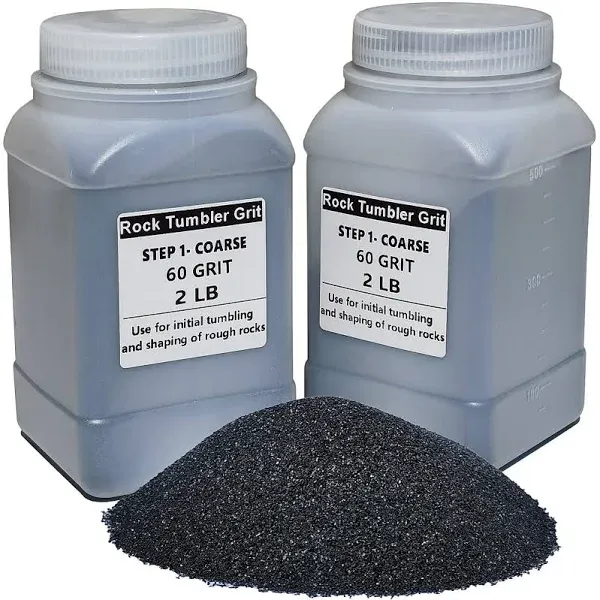 4 LBS Rock Tumbler Grit Step 1 -Coarse Grit(60#), for Initial Tumbling