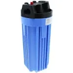 Pentek 150067 10" Standard Water Filter Housing Black/Blue w/ PR - 3/4" FPT