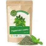 Eat Well Premium Foods Eat Well Gourmet Dried Peppermint Leaves 8 oz, Bulk Size Premium Dried Crushed Mint Leaves, 100% Natural Mint Leaf Peppermint