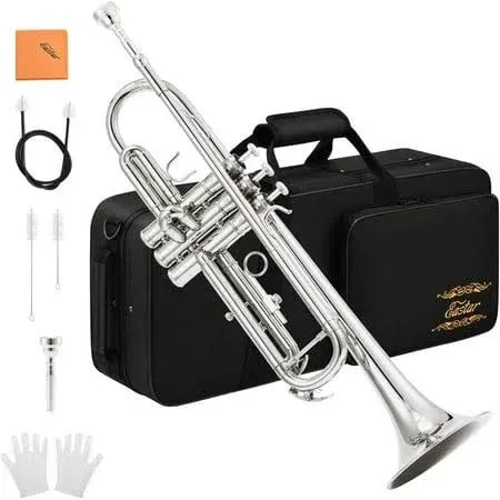 Student Brass Trumpet Gold Trumpet Brass Standard Bb Trumpet Set For Student Beginner Musical Instruments