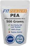 Beta Phenylethylamine HCl (PEA) Powder (Multiple Sizes) by FitPowders (500 grams)